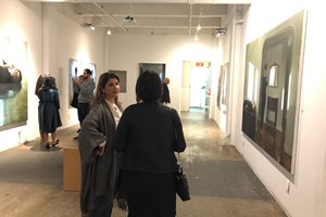 The Safarani Sisters, Opening Reception for 'Reincarnation,' Roya Khadjavi Projects, New York (18 Ooctober 2018). Courtesy Asia Contemporary Art Week.